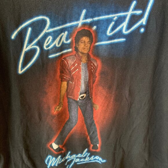 Michael Jackson Beat It Graphic T-Shirt Men’s Size M Pop Music Concert Tee - Picture 2 of 5